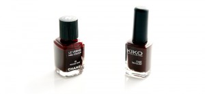 Vernis Rouge Noir de Chanel et Kikko numero 226