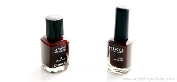Article Le Moins Cher Chez Chanel Kiko 226, dupe du vernis Rouge Noir de Chanel en moins cher | Allez hop