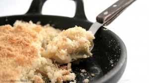 recette crumble pommes-rhubarbe