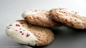 Recette cookies framboise chocola blanc comme Starbucks