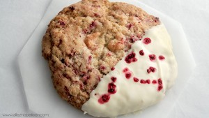 Recette cookies framboise chocola blanc comme Starbucks