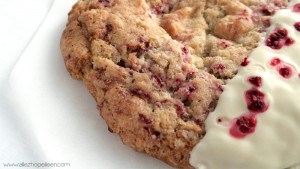 Recette cookies framboise chocola blanc comme Starbucks