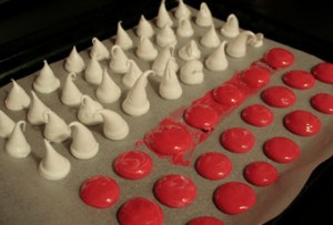 Recette champignon meringue deco buche