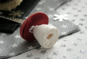 Recette champignon meringue deco buche
