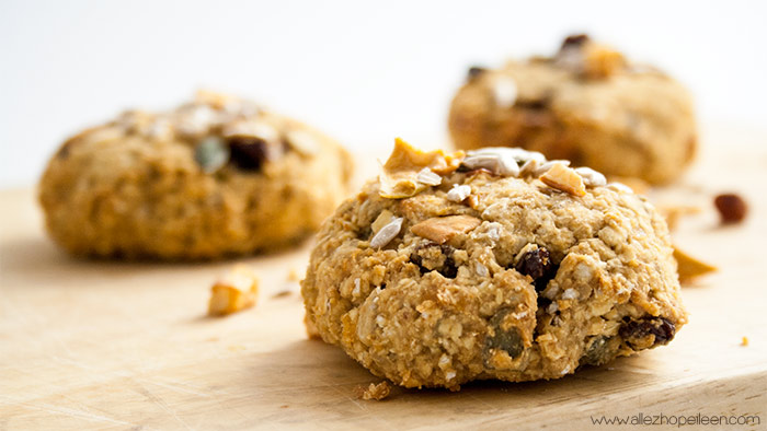 Recette cookies poires graines Vegan