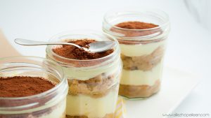 Recette tiramisu original in a jar