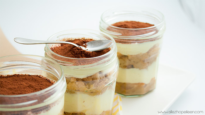 Recette tiramisu original in a jar
