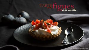 Tarte aux figues a la vanille