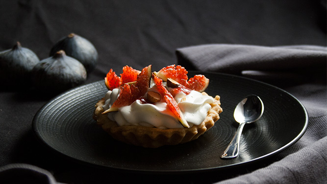 Tarte aux figues a la vanille