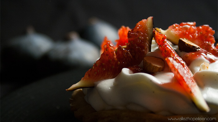 Tarte aux figues a la vanille