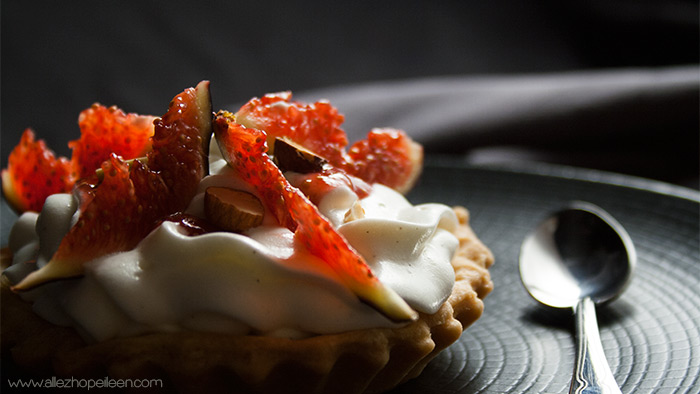 Tarte aux figues a la vanille