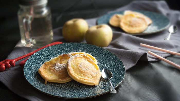 Recette pancakes moelleux pommes mascarpone