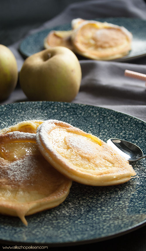 Recette pancakes moelleux pommes mascarpone