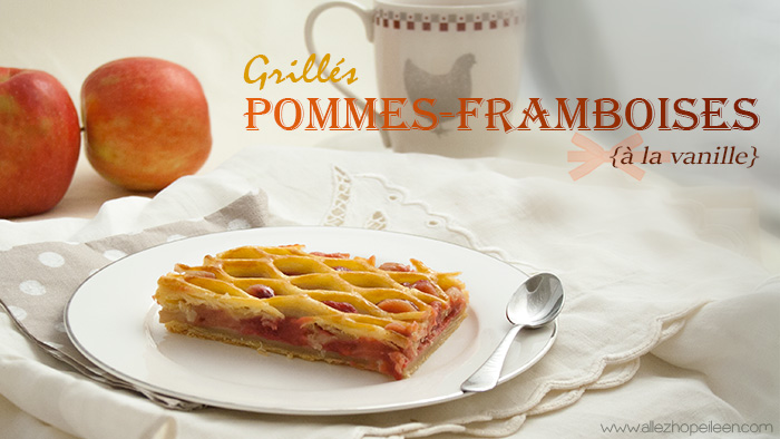 Recette grilles pomme framboise 