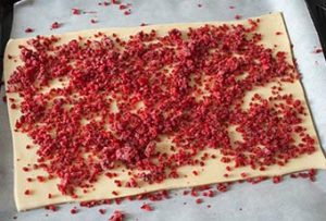 Recette grilles pomme framboise