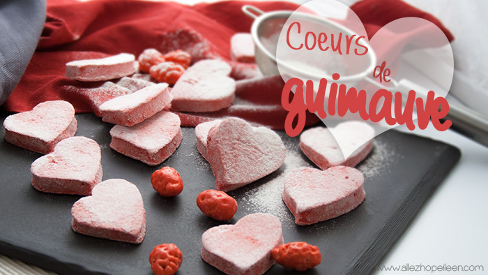 Recette guimauve framboise rose saint valentin