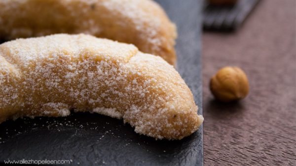 Recette croissants de lune - sables noisette