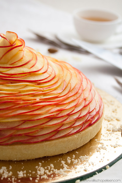 Recette inspiration tarte aux pommes Cedric Grolet