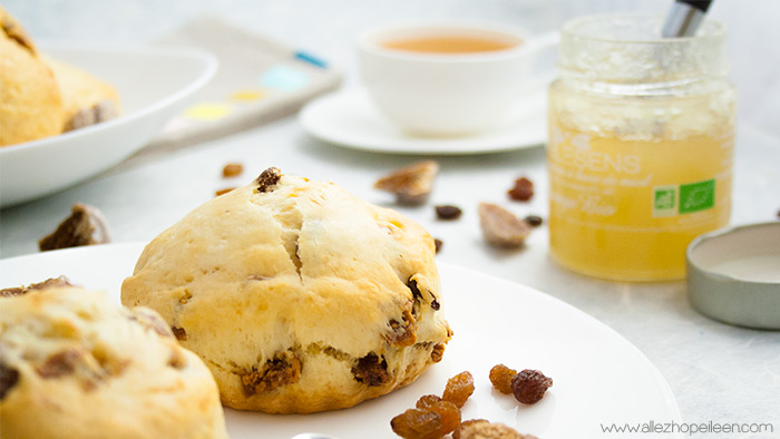 Recette scones figues raisins