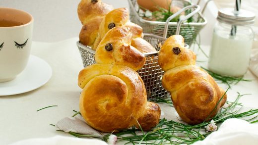 Recette lapins brioche paques