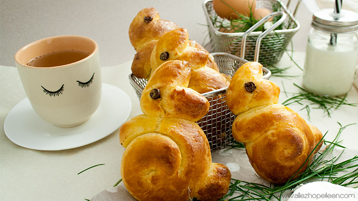 Recette lapins brioche paques